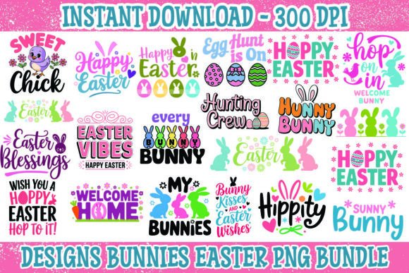 Download Pink Easter PNG Bundle Sublimation - Sublimation Collection