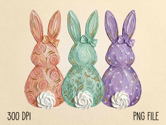 Download Hand Painted Easter Bunny Sublimation - Sublimation Collection