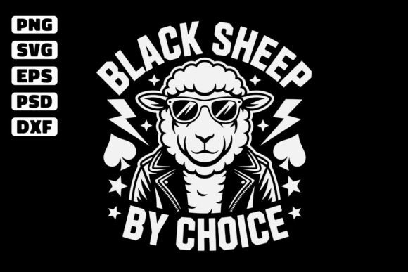 Download Black Sheep by Choice Funny SVG Design - Design Collection