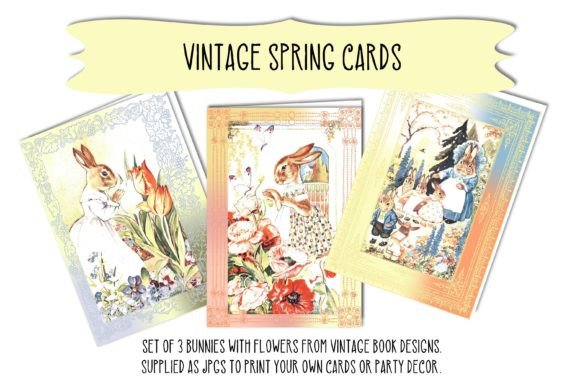 Download Vintage Spring Easter Card Decor Designs - Design Collection