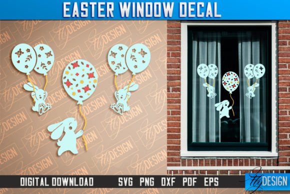 Download Easter Window Decal SVG | Easter Design - Design Collection