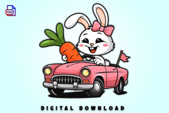 Download Pastel Easter Bunny Clipart Car PNG - Clipart Collection