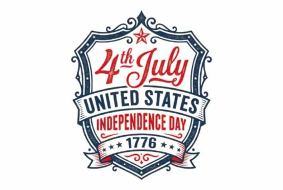 Download Happy 4TH JULY Retro Typography Design - Design Collection