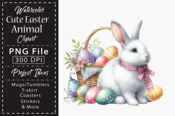 Download Watercolor Cute Easter Animal Clipart - Clipart Collection