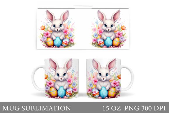 Download Cute Bunny Mug. Bunny Easter Mug Design - Design Collection