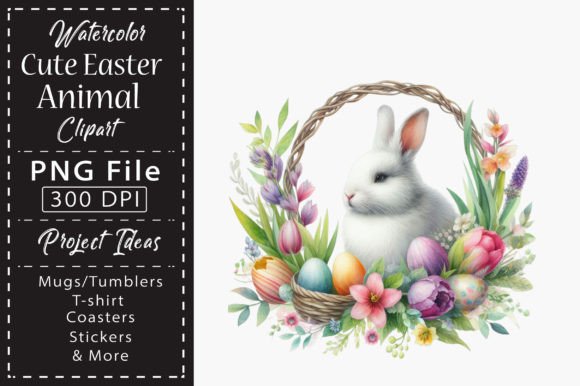 Download Watercolor Cute Easter Animal Clipart - Clipart Collection