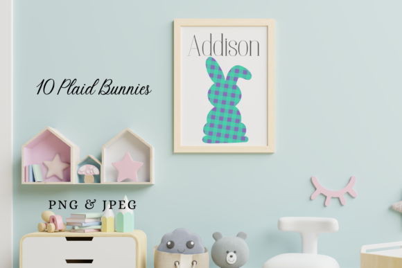 Download Plaid Bunnies Easter Designs - Design Collection