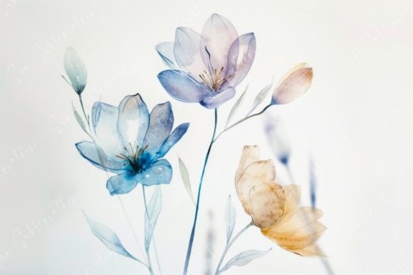 Download Delicate Watercolor Flowers - Premium Resources