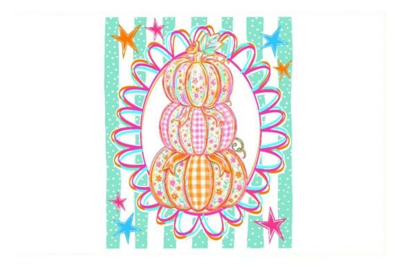 Download Colorful Stacked Pumpkin Clipart PNG - Clipart Collection