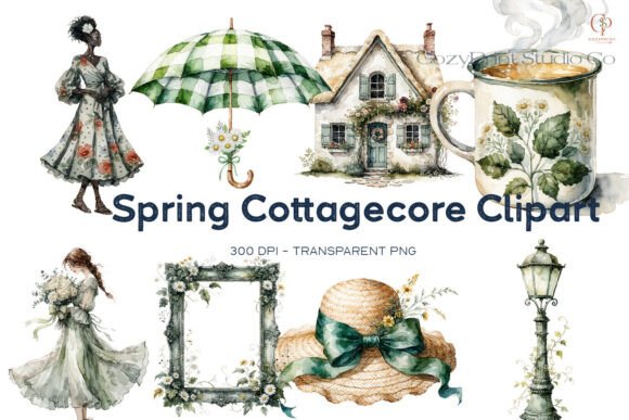 Download Spring Cottagecore Clipart - Clipart Collection