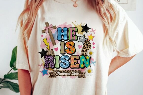 Download He is Risen Vibrant Easter Design Png - Design Collection