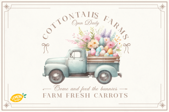 Download Vintage Easter Truck PNG Sublimation - Sublimation Collection