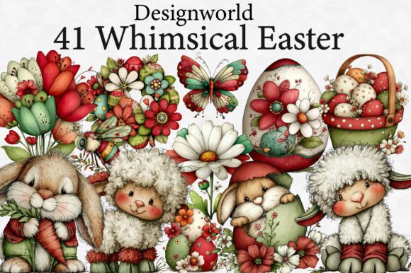 Download Whimsical Easter Clipart - Clipart Collection