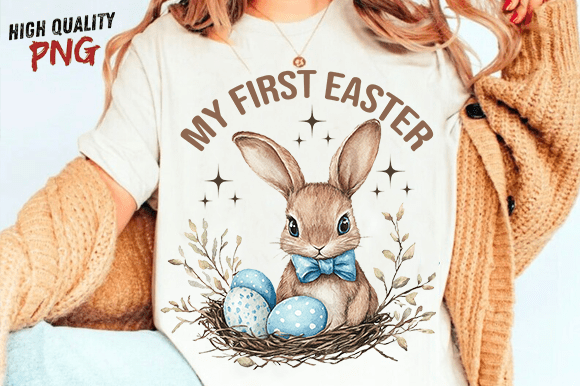 Download My First Easter Bunny Sublimation PNG - Sublimation Collection