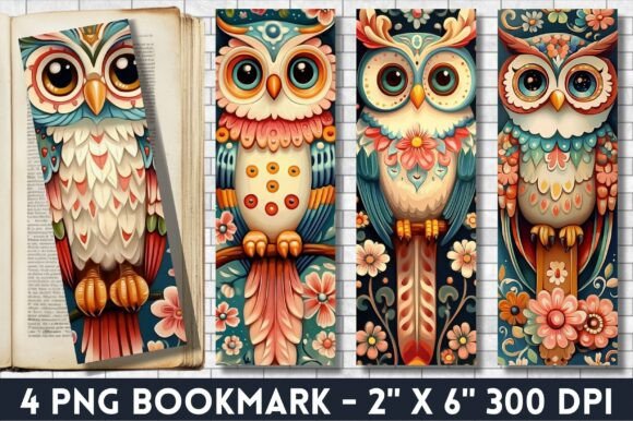 Download Owl Oil Painting Sublimation Bookmark - Premium Resources