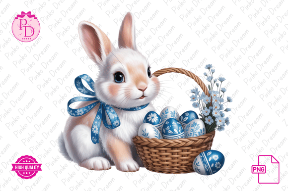 Download Cute Spring Bunnies Cottagecore Clipart - Clipart Collection
