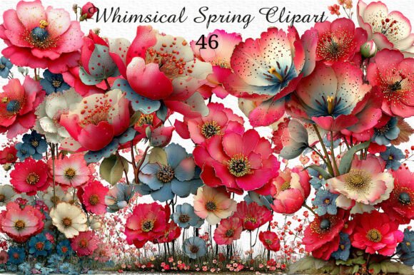 Download Whimsical Spring Clipart Png Bundle - Clipart Collection