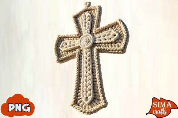 Download Faux Yarn Crochet Cross Sublimation - Sublimation Collection