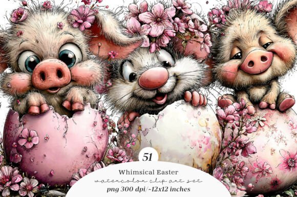 Download Whimsical Easter Clipart - Clipart Collection