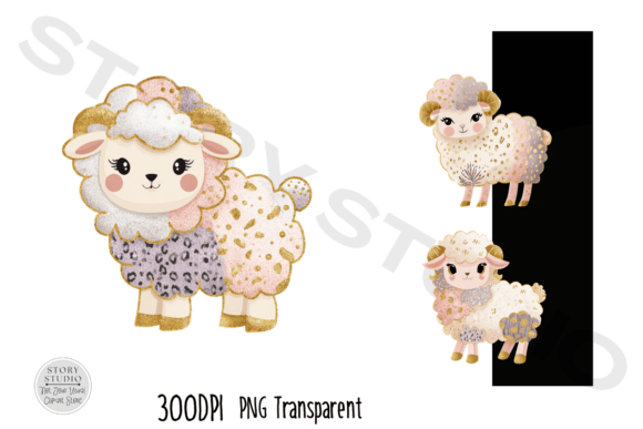 Download Adorable Baby Sheep Digital Clipart Set - Clipart Collection