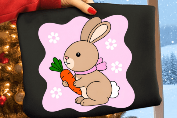 Download Farmhouse Bunny Easter PNG Clipart Desig - Clipart Collection