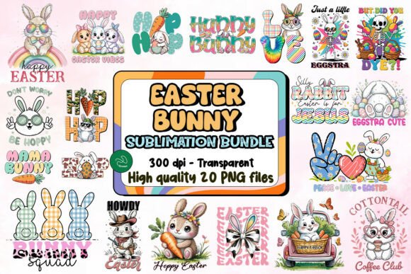 Download Easter Bunny Sublimation Bundle - Sublimation Collection