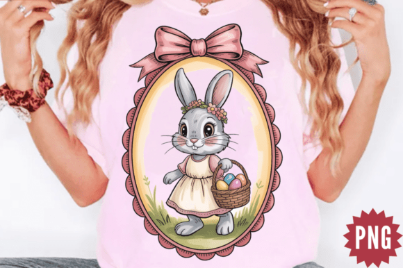 Download Pastel Easter Bunny Clipart PNG Design - Design Collection