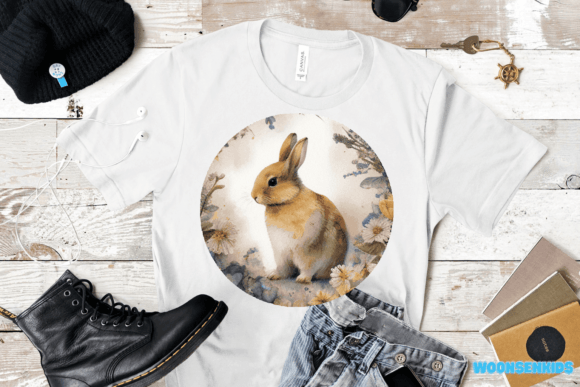 Download Popular Bunny Watercolor Png Kdp Digital Paper Stickers Clipart - Clipart Collection
